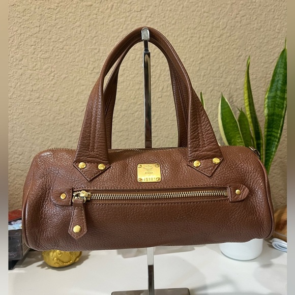 MCM Handbags - MCM TEENIE WEENIE TAN LEATHER BAG